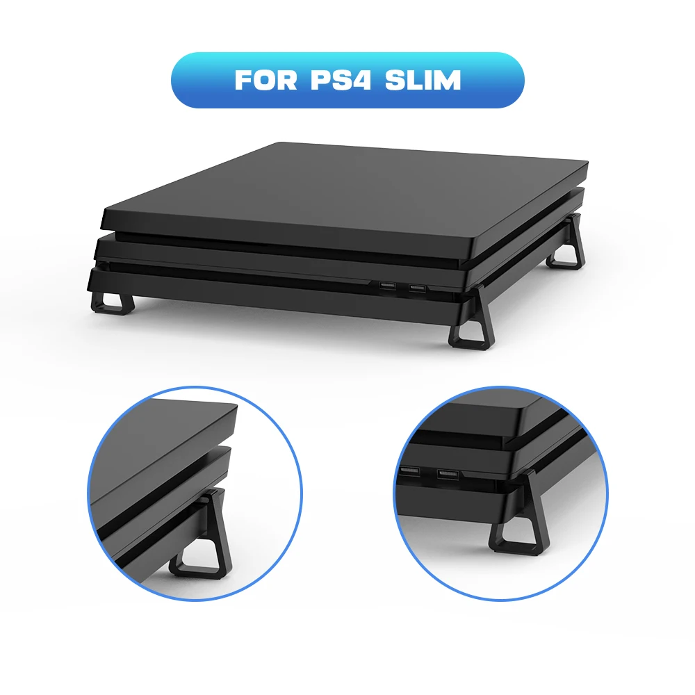 

PS4 Cooling Horizontal Bracket for PS4/PS4 Slim/PS4 Pro Stand Non-Slip Mounting Bracket Base for PlayStation 4 Accessories