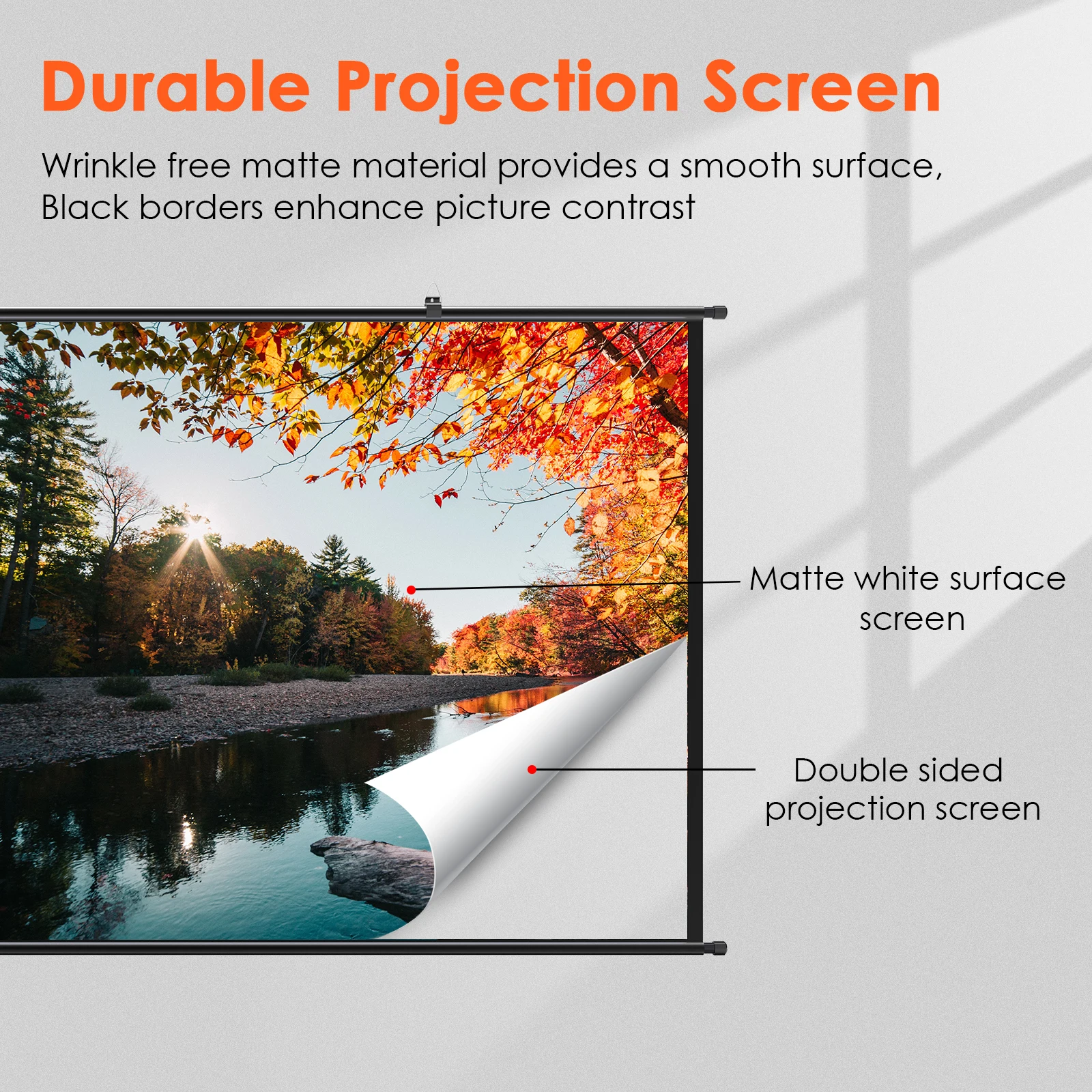 LEJIADA 60-100 inç Kalın 4K HD - Projector Screen 100 Inch incelemesi ve fiyatı
