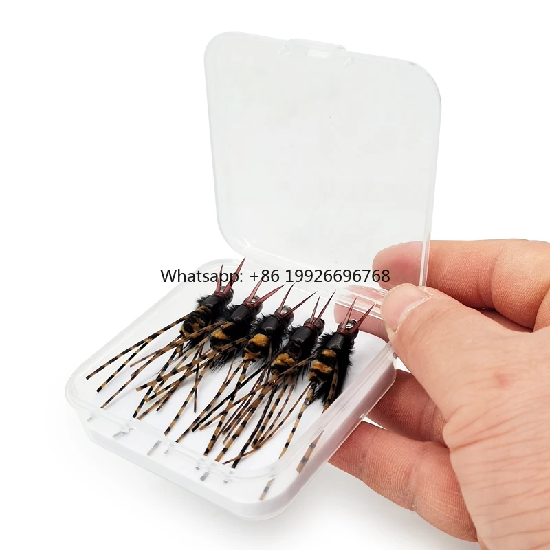 

Copper-Headed Bead Spotted Leg Nymph Luya Fly Lure for Trout and Sea Bass Fishing factory