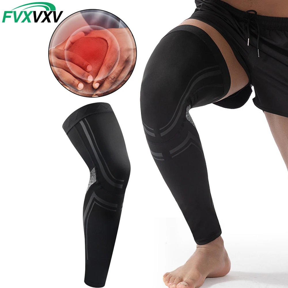 1/2 Stück Kompressions-Beinlinge für Laufen, Basketball, Fußball, Radfahren - Sportbekleidung für Männer & Frauen – Detail 1