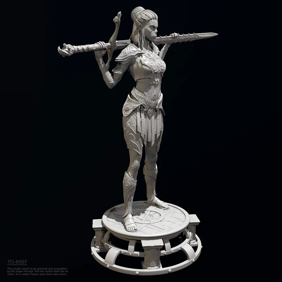 The height of man 38mm 50mm 75mm Resin model kits figure beauty colorless and self-assembled 3D Printing TD-6507/3D