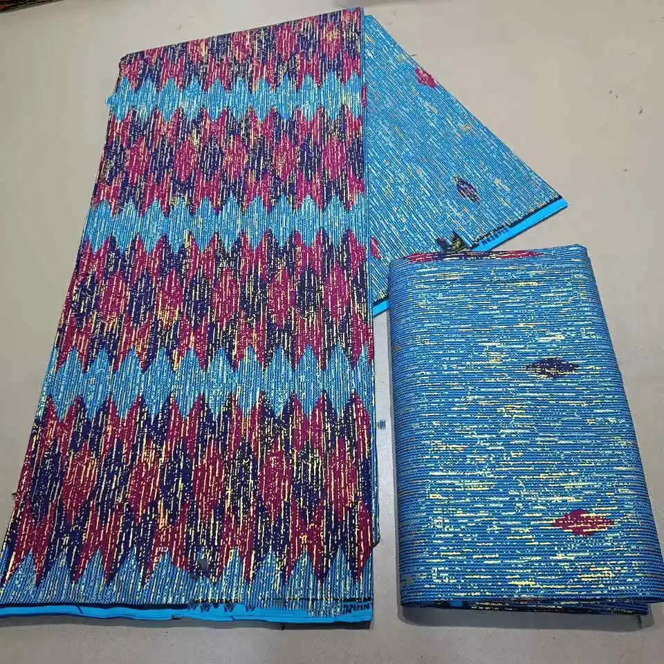 Newest Kente Golden 4+2 African Wax Fabric 100% Cotton Nigeria Ankara Wax Fabric Batik Dutch High Quality Sewing Dress Newest Kente Golden 4+2 African Wax Fabric 100% Cotton Nigeria Ankara Wax Fabric Batik Dutch High Quality Sewing Dress