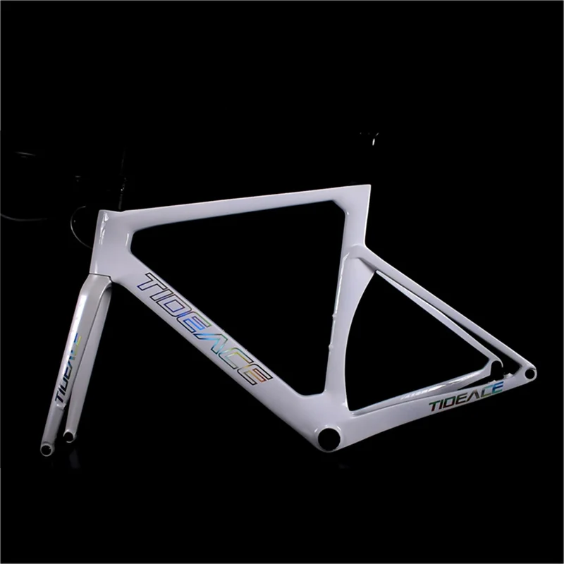 

Tideace Bikes T1000 Carbon Road Frame Disc Brake Max 700 28C Road Bicycle Frameset Full Internal Cable