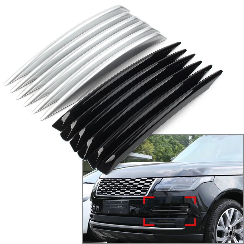 6x Auto Front Bumper Fog Light Lamp Cover Trim Decorative For Land Rover Ranger Rover Vogue L405 2018 2019 2020 2021