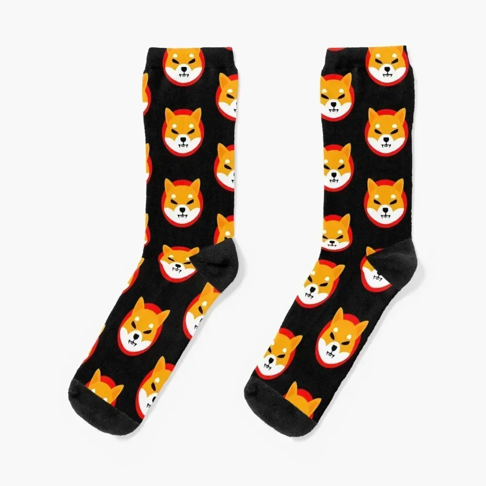 SHIBA INU cryptocurrency - SHIBA INU Crypto SHIB Socks cotton colored floral funny gifts Woman Socks Men's