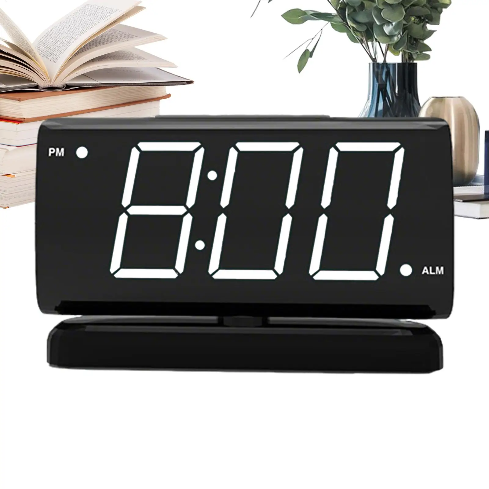

Цифровые светодиодные часы с будильником, красный LED-дисплей, настольные часы для гостиной, кухни, офиса, класса, отеля