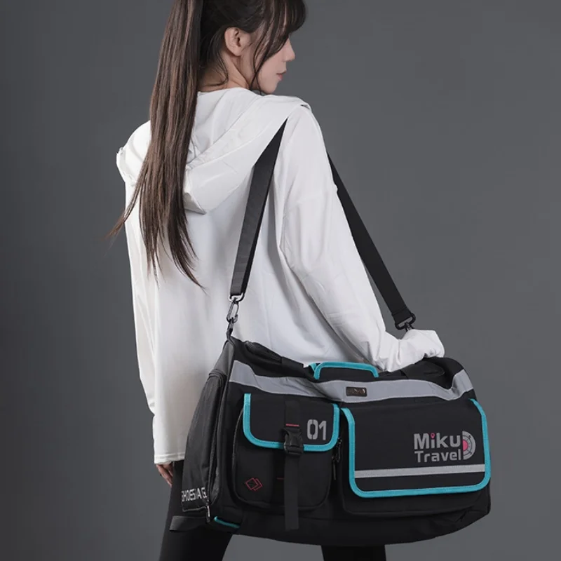 Original Anime Hatsune Miku Kawaii Figure High-capacity Travel Series Backpack Multi Functional Fitness Bag Cosplay Bag Gifts