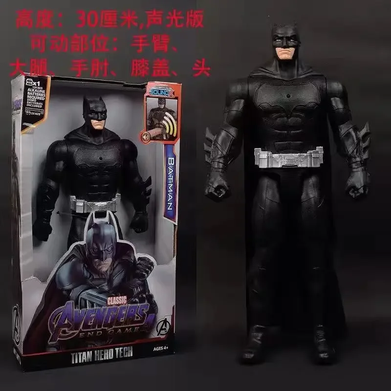 2025 Hot 30 cm Marvel Figuur Avengers Endgame Captain Justice Geluid Led Licht Super Hero Poppen Pvc Action Figure Model kinderen Speelgoed