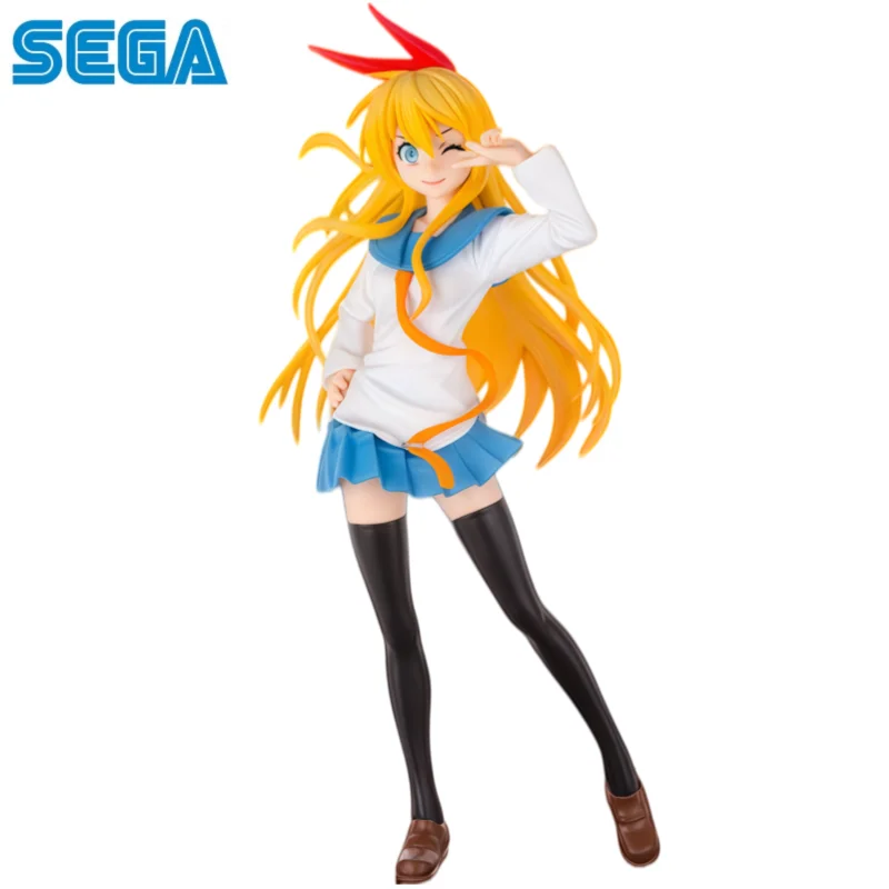 En Stock: Figura de Acción de Sega, Nisekoi Kirisaki Chitoge, Nueva en Caj