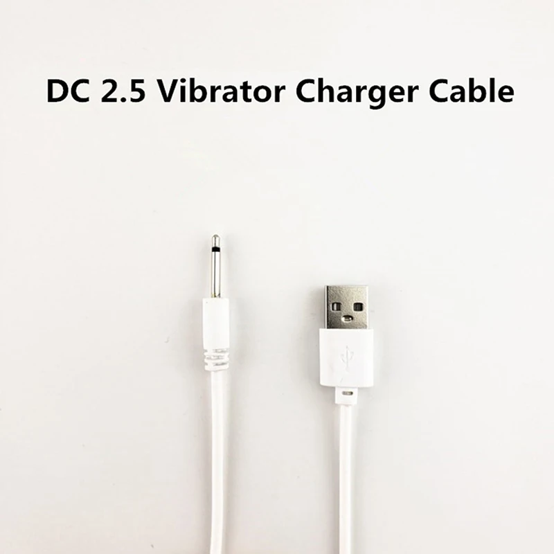 USB DC 2.5 Vibrator Charger Cable Cord For Rechargeable Adult Toys Vibrators Massagers Accessories Universal USB Power Supply