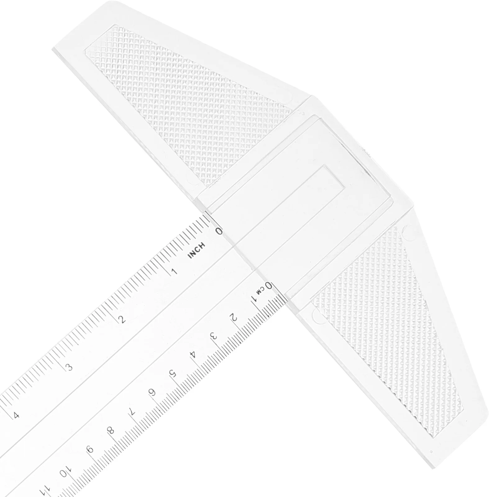 

2pcs Ruler Double Scale Measuring Tool For Drafting Drawing Architecture Engineering Transparent T Shaped Ruler