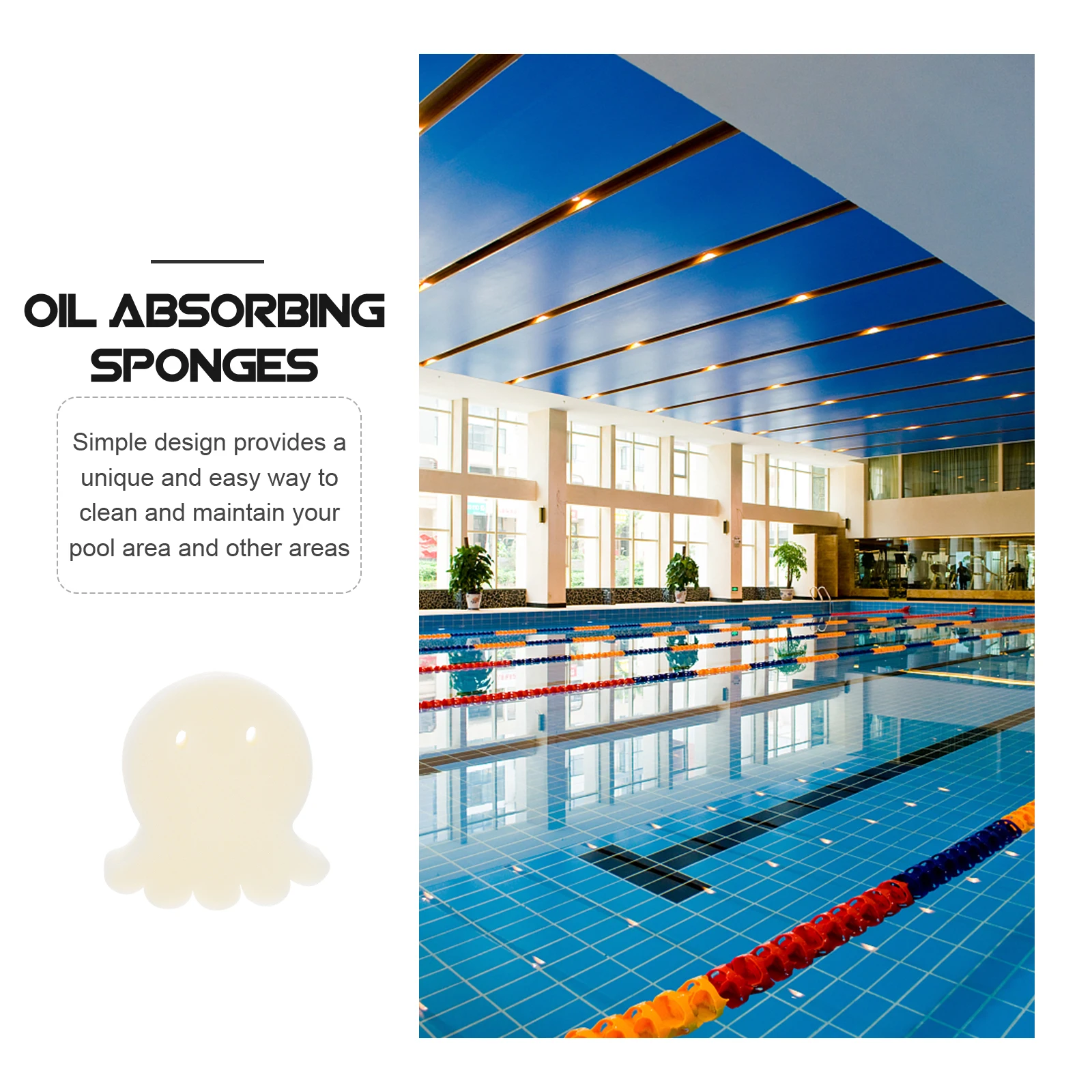 

16 Pcs Pool Oil absorbing Sponge Reusable Cleaning Filters Hot Tub Spa Bathtub Pool Filtering Sponge Oil Removing Sponges