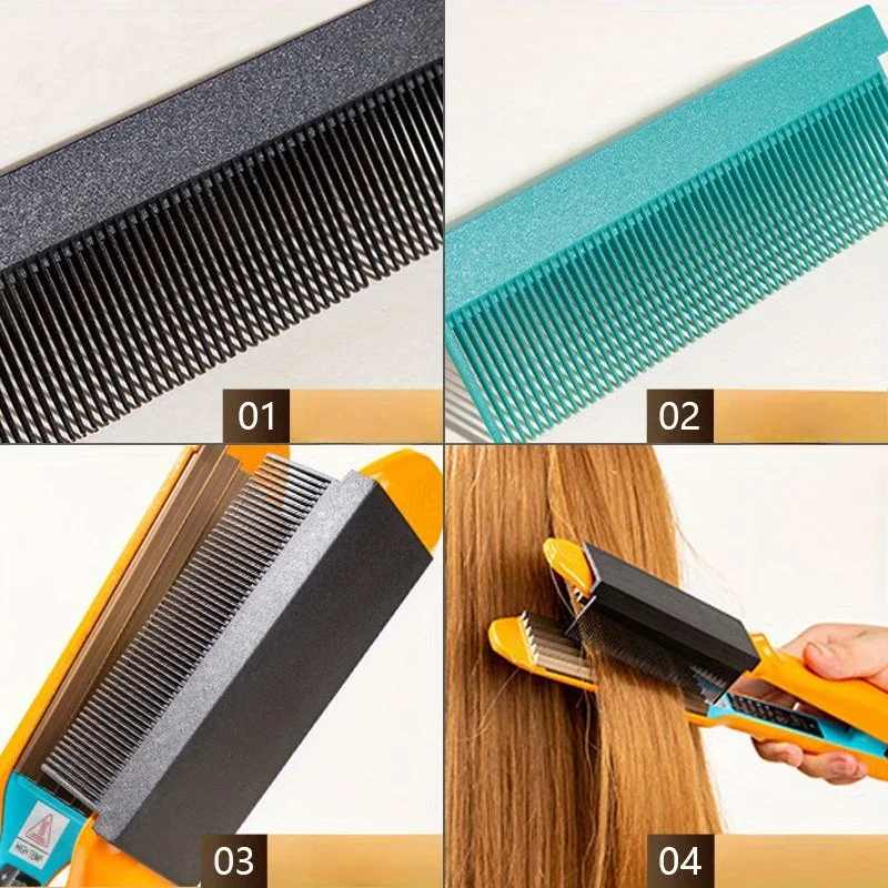 1pc High Temperature Resistant Electric Clamp, Self-adhesive Straightening Hair Comb, Straight Hair Styling Clamp Accessories