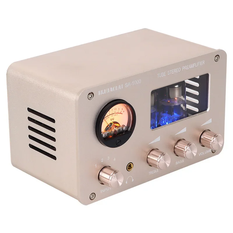 Premium Pre-biliary Tube Pre-amplifier with Multi-input Signal Switcher - The Ultimate HiFi Headset Amplifier for Audiophiles