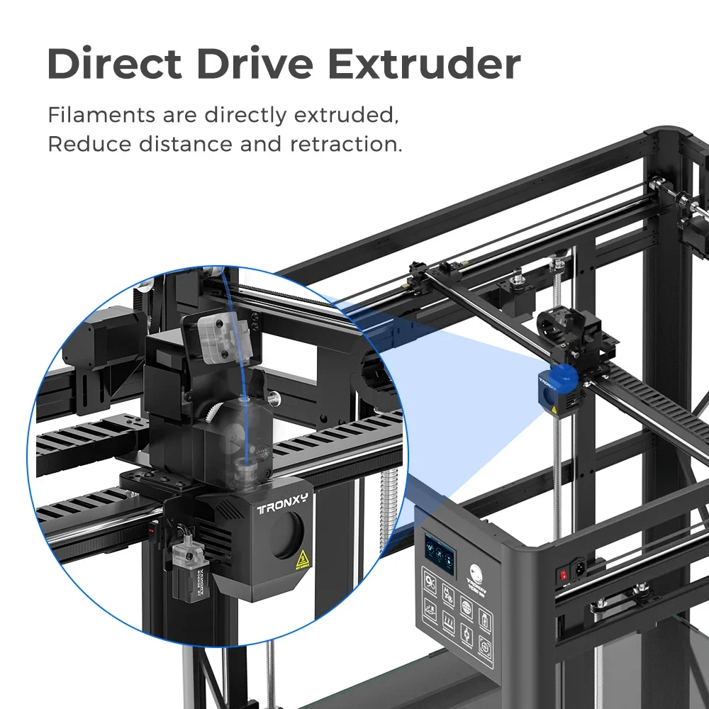 Direct factory 3d printer OSG 15 metal rails VEHO impresora 3d printing machine tronxy 1000*1000mm 3d printer