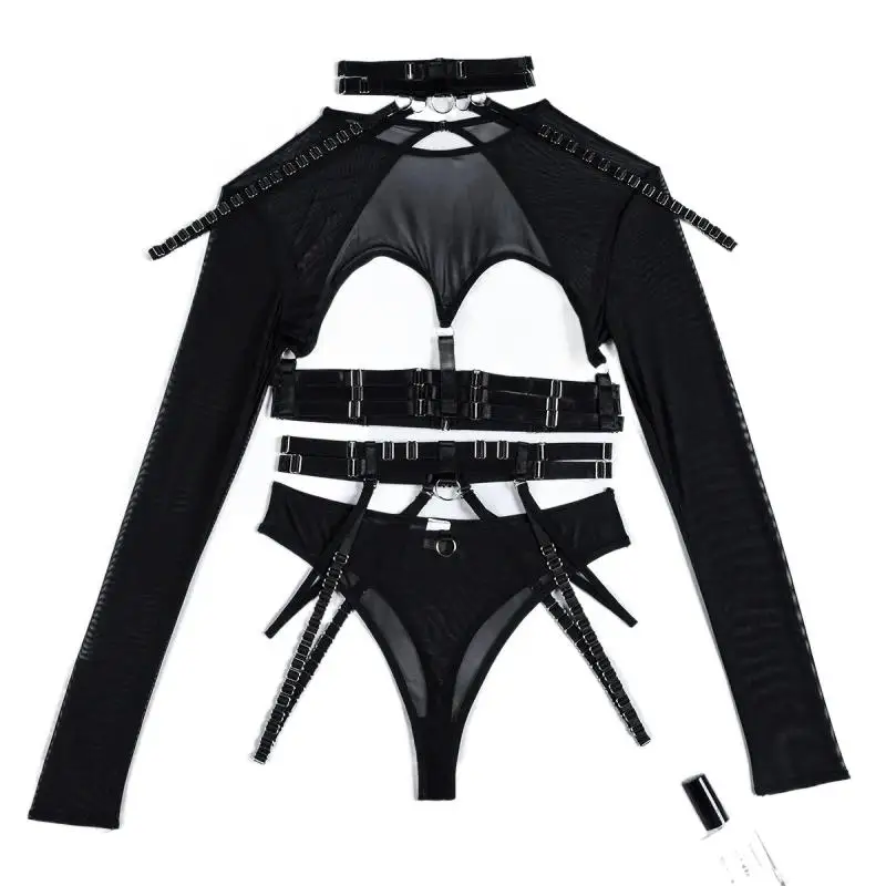 Bikini Fashion Sexy Three-Piece Suit Complex Strap Halter Waist Seal Nightclub Sexy Underwear