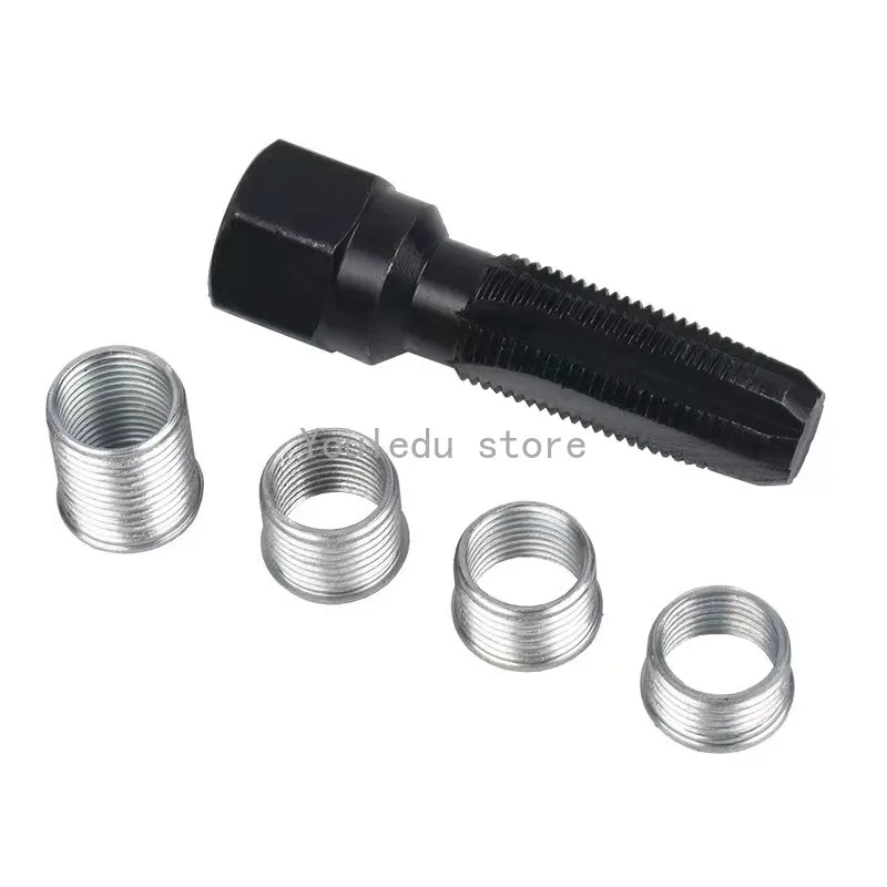 14mm Car Cylinder Head Tap Spark Plug Hole Rethreading Helicoil Thread Repair Tool Kit Spark-plug Hole Sleeve for Repair Parts