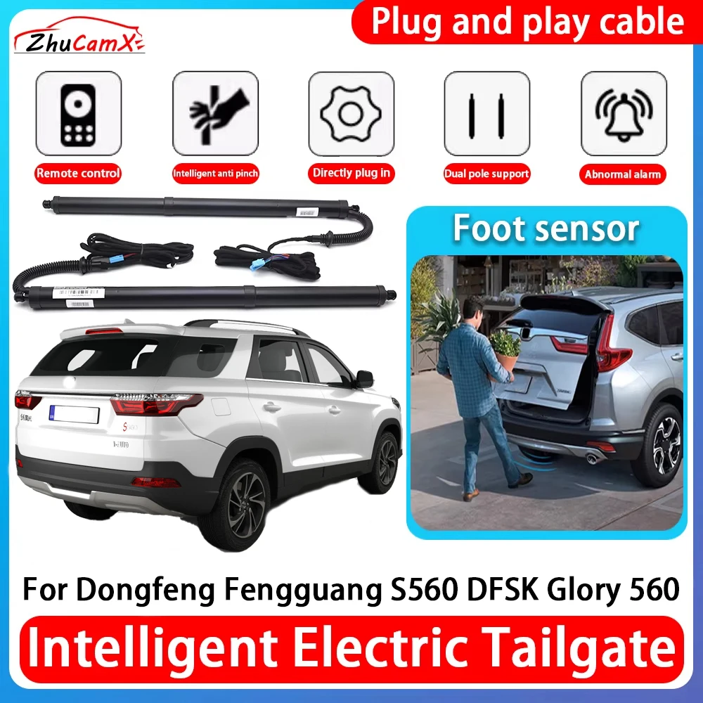 

ZhuCamX Car Power Trunk Electric Suction Tailgate Intelligent Tail Gate Lift Strut For Dongfeng Fengguang S560 DFSK Glory 560