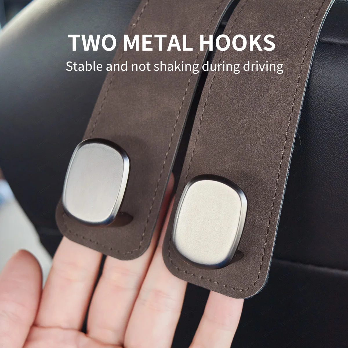 ทนทาน Universal รถ Hook หนังโลหะแขวนสําหรับ Headrest สังกะสีอัลลอยด์ตะขอคู่สําหรับกระเป๋ารถที่นั่งด้านหลังผู้ถือ