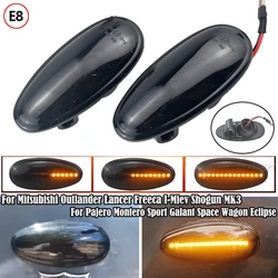 2X LED Dynamic Side Marker Lights Turn Signal Lamps For Mitsubishi Lancer 8 Montero 3 Pajero 3 Outlander 1 Delica 4 i Miev Space