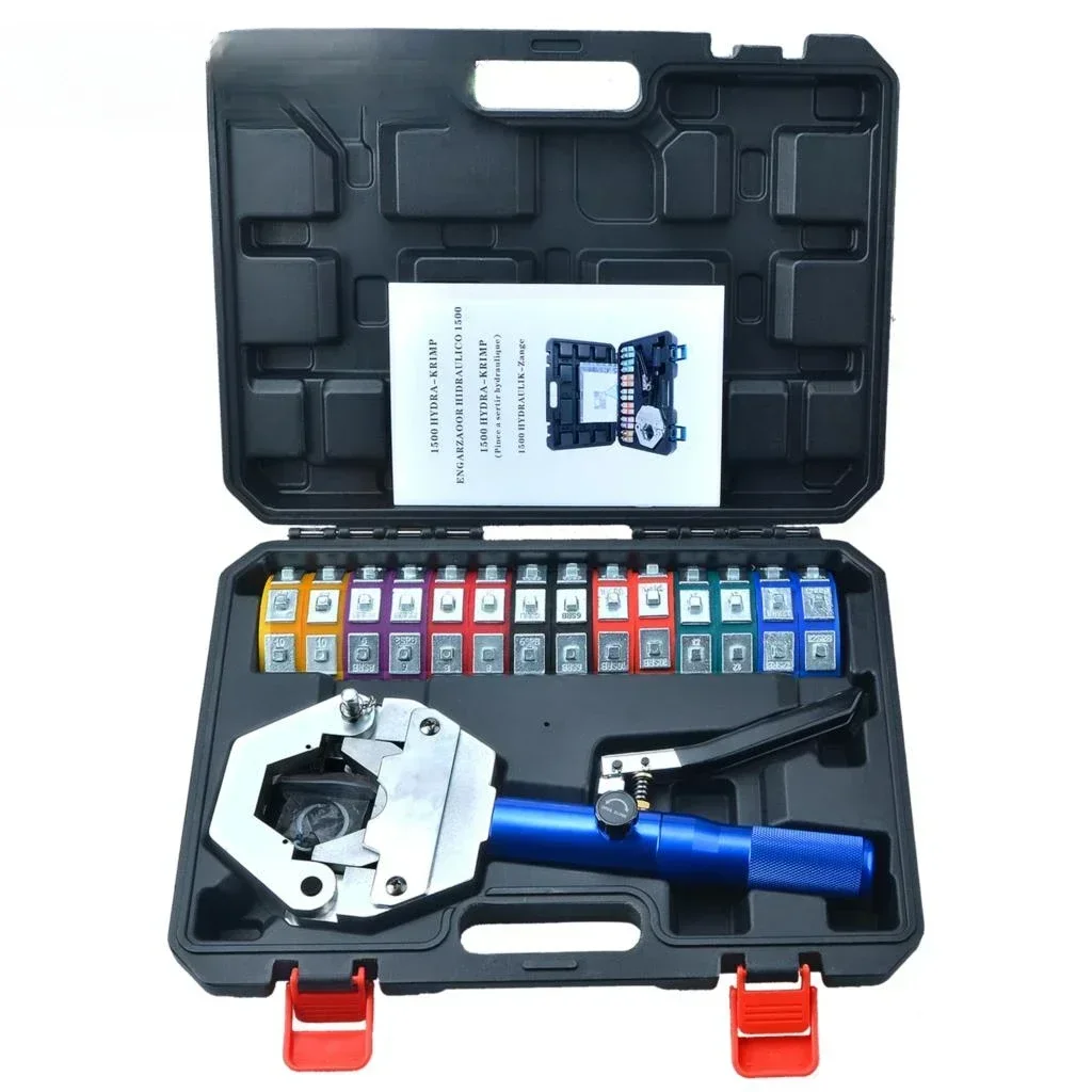 Manual Hydraulic Hose Crimper Crimping Tool Auto A/C Hose Hydra-Crimper Repair Air Condition Hose