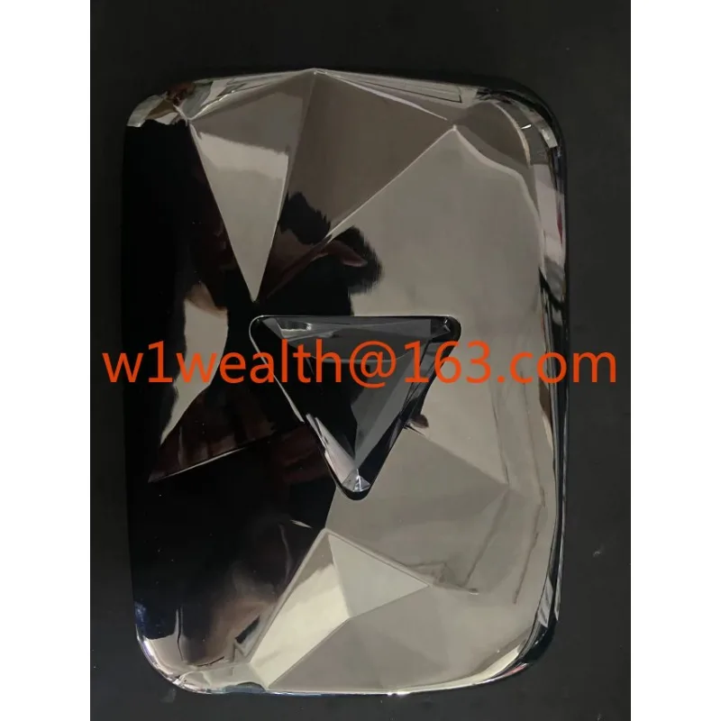 شعار مخصص جائزة السيارات جائزة الكأس ميدالية اللوحة أروع هدية مع زر اللعب الفضة والذهب اللوحة جوائز يوتيوب
