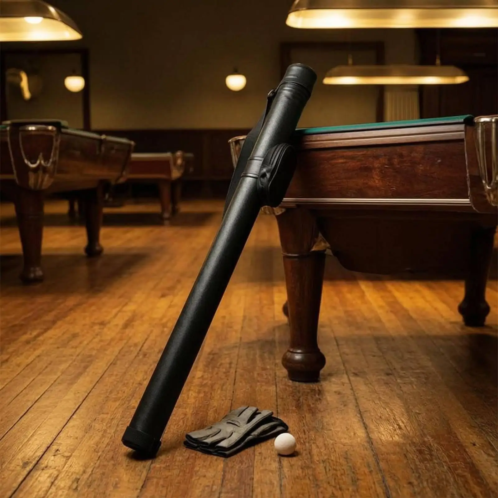Portable Billiards Case PU Material Hard Pool Cue Case Sports Carrier Bag for Billiard Accessories