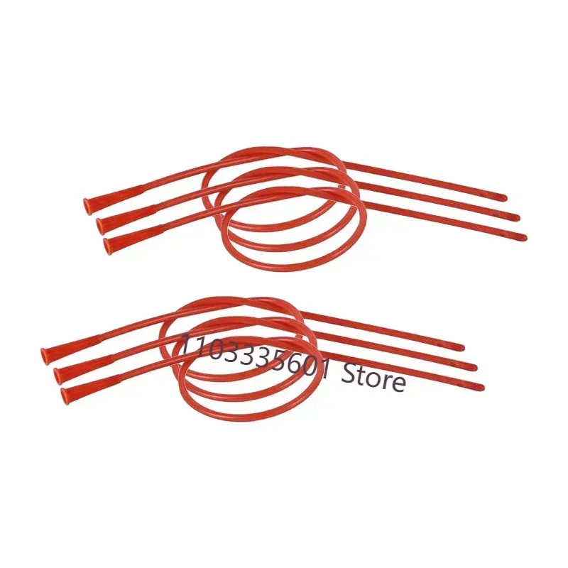 20pcs Disposable Silicon-coated red latex foley catheter medical surgery and training supplies