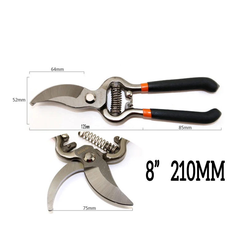 8/10 "Heavy Gartenschere Pruners Schneider Beschneiden Werkzeug Langlebig Zweig Geschnitten Schere Anlage Trimmer Garten Schere Gartengeräte