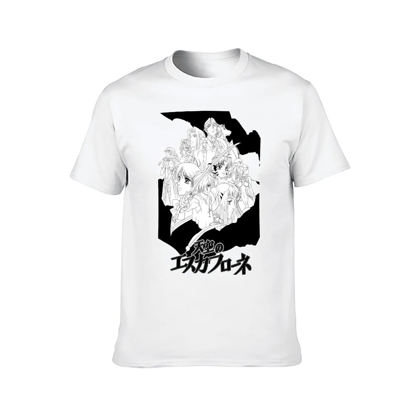 تي شيرت رجالي تي شيرت قميص الرؤية الجرافيكية رجل ESCAFLOWNE