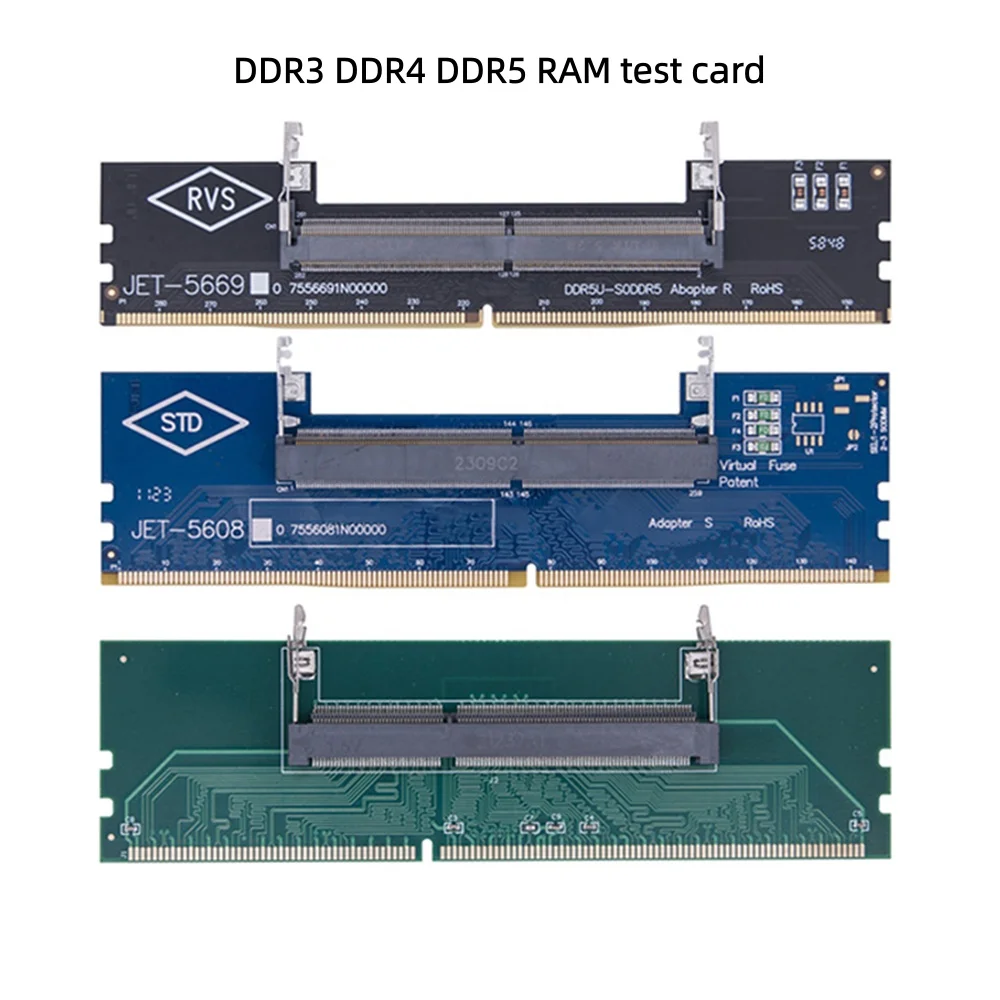 DDR3 DDR4 DDR5 Laptop to Desktop Memory Adapter Card Memory RAM Connector Adapter DIMM Card SO-DIMM To PC Computer Converters