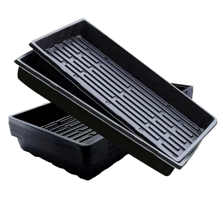 1020個の排水穴付き育苗トレイ、穴付きプラスチック製植物トレイ、小麦草発芽トレイ