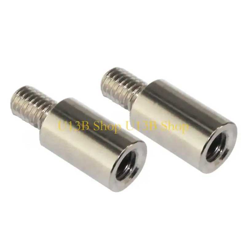 U13B 2Pieces Chrome Arcade Joystick Shaft Extender for SANWA/Seimitsu Game Controller