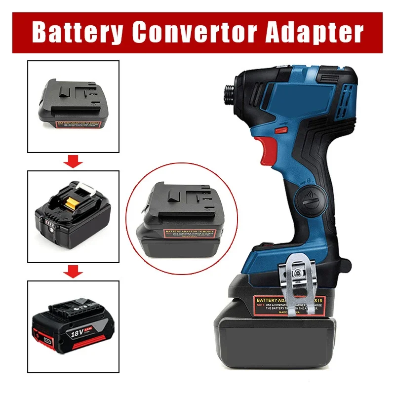 Ladegerät Adapter für Makita 18V Batterie BL1830 Batterie Adapter Konverter für Bosch 18V BAT Serie Lithium Batterie Werkzeug Konverter