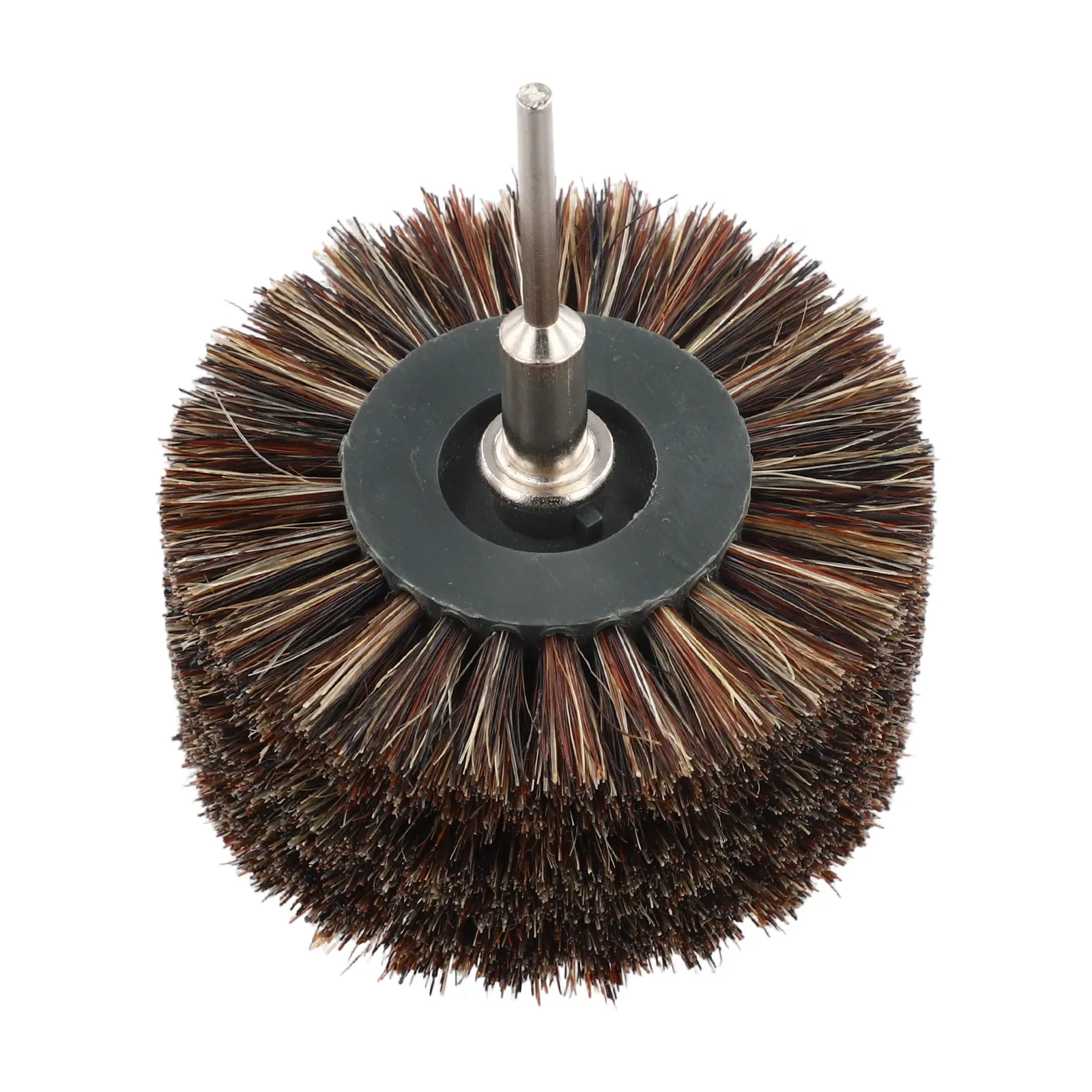 3pcs 60mm Polishing Brush Heads for Rotary Tool, Horse Hair & Sisal Filament for Metal Wood Jade Buffing, Fits 1.3mm 2.6mm Shaft