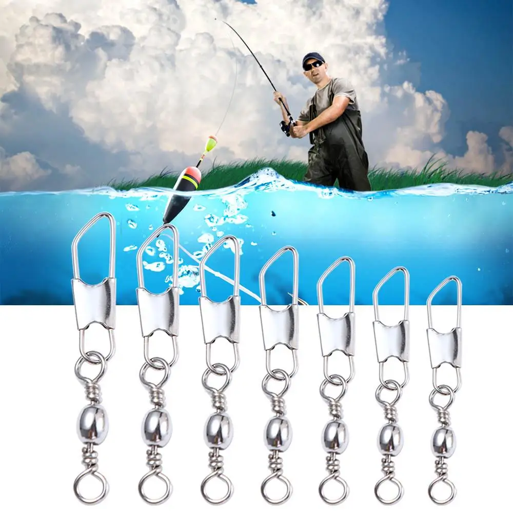 

Snap Interlocking Snap Fishing Pin Connector Line Connector Solid Ring Metal Connector Fishing Swivels Fishing Connector