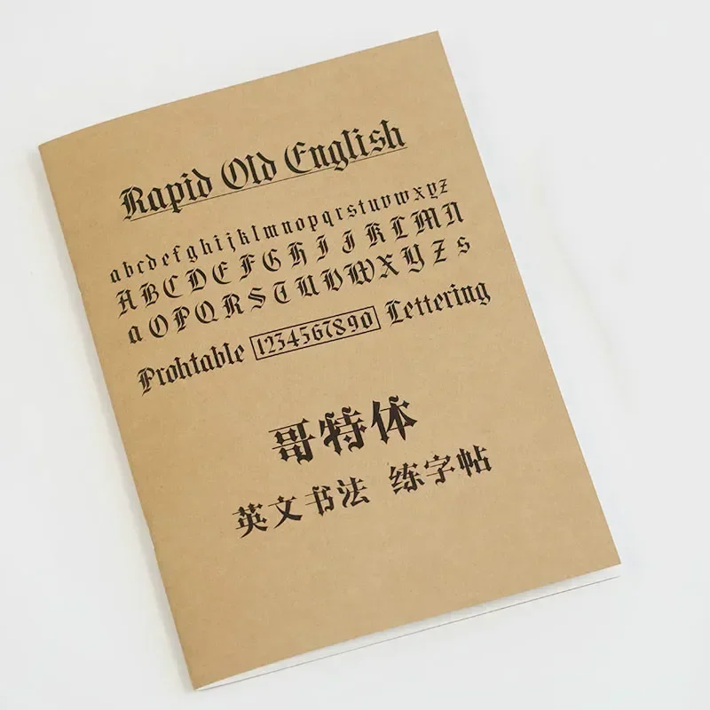 Gothic English Copybook Italic English Calligraphy Copy Dipping Exercise Book Beginner Stroke Order Radical Practice Copybook