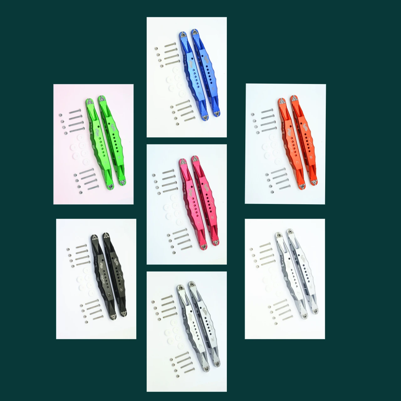 GPM aluminium achterste onderste sleeparmen voor LOSI 1/6 Super Baja Rey LOS254036