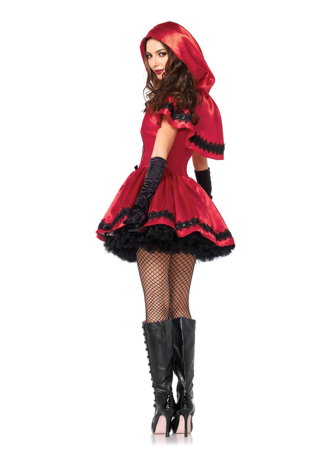 Gotisches rotes Kleid Umhang Schal Umhang Frauen süßes Mädchen Lolita Halloween Karneval Cosplay Anime Party Kostüm Hexe Vampir Prinzessin