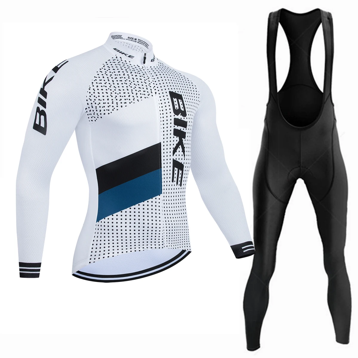 Blaues Radsport-Trikot-Set für Herren, Fahrrad-Oberteile, Frühling, Langarm-Bekleidung, Ciclismo, MTB-Fahrradbekleidung, Sommer-Outdoor-Radsport-Set – Detail 5