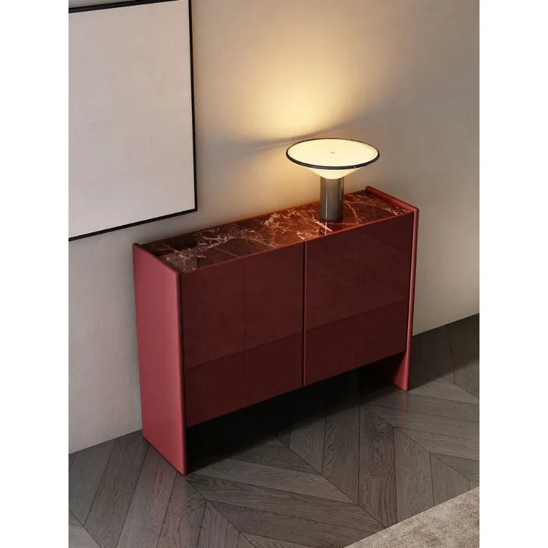 High-end entrance cabinet modern simple villa living room wall storage cabinet