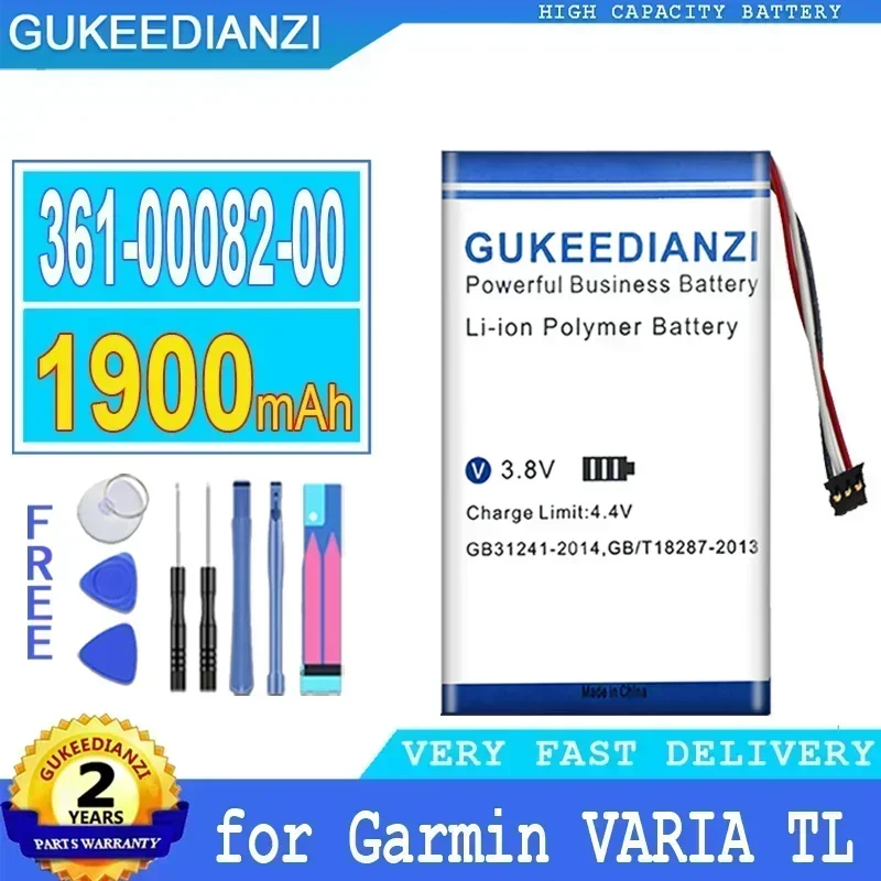 

1900mAh 361-00082-00 Large Capacity Replacement Battery For Garmin VARIA TL