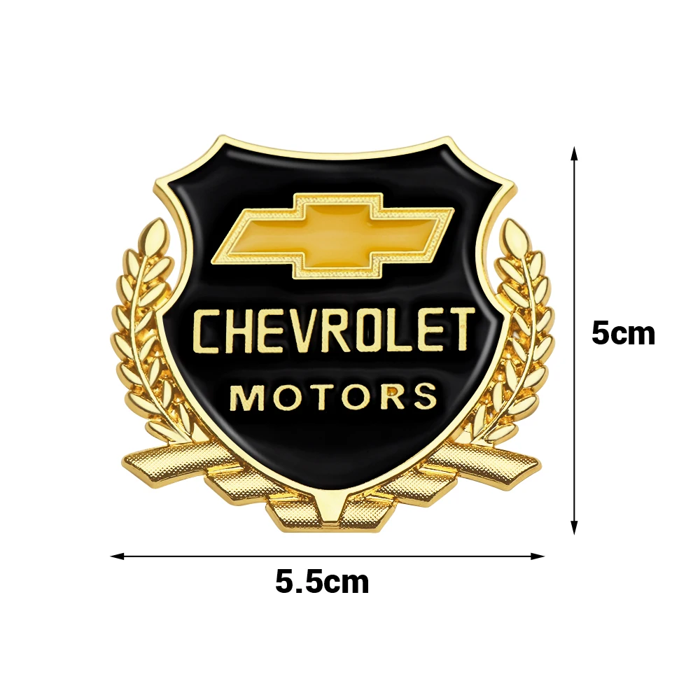 1PCS Metal Car Badge Sticker Body Trunk Decor Decal Auto Refit Accessories  For Chevrolet SS Captiva Colorado Cruze Spark Malibu