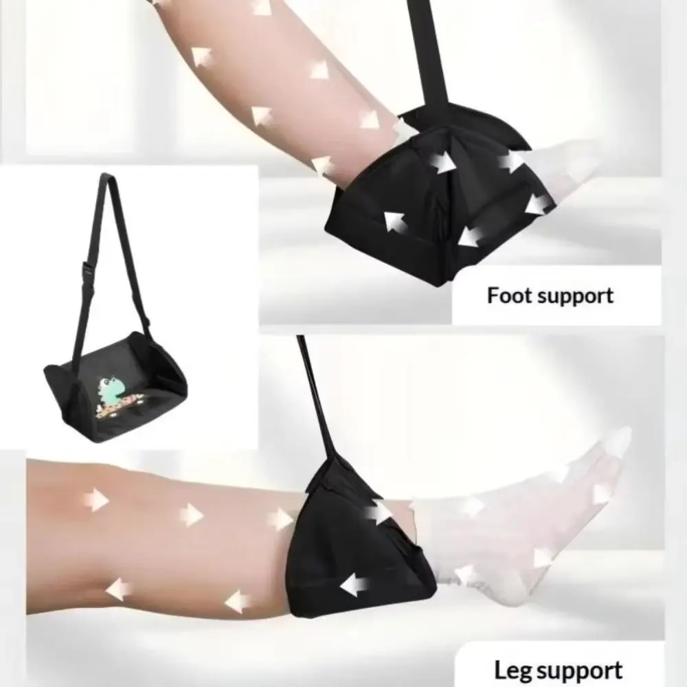 Waterproof Travel Foot Rest Foldable Adjustable Hanging Foot Pad Comfortable Non-slip Car Seat Gap Leg Sling Adults