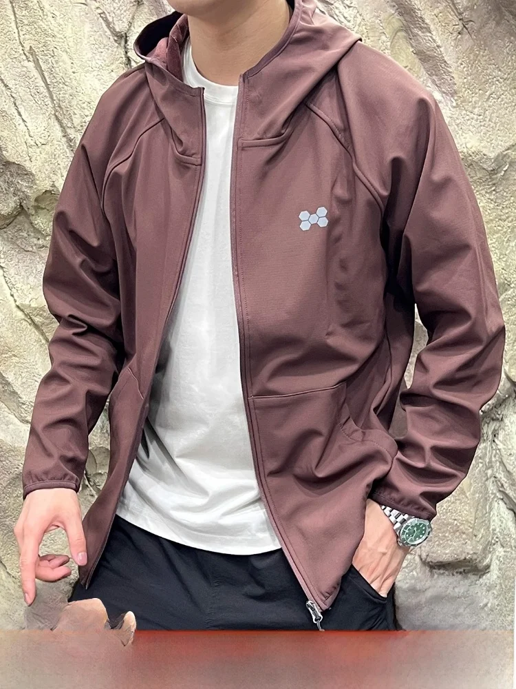 

Новая осенне-зимняя мужская куртка с капюшоном на подкладке Fce, светоотражающий дизайн, тонкая хлопковая нейлоновая мягкая куртка