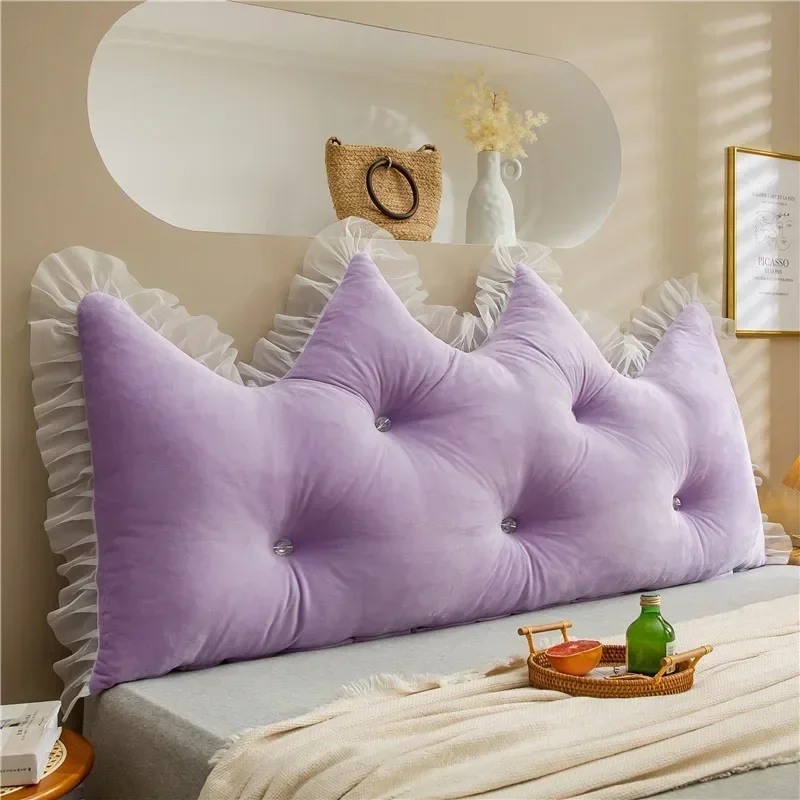 1PC Tatami Reading Pillow Headboard Elvet Bed Back Headboard Backrest Pillow Bedroom Soft Girl Bedroom Cushion Decor Cute Pillow