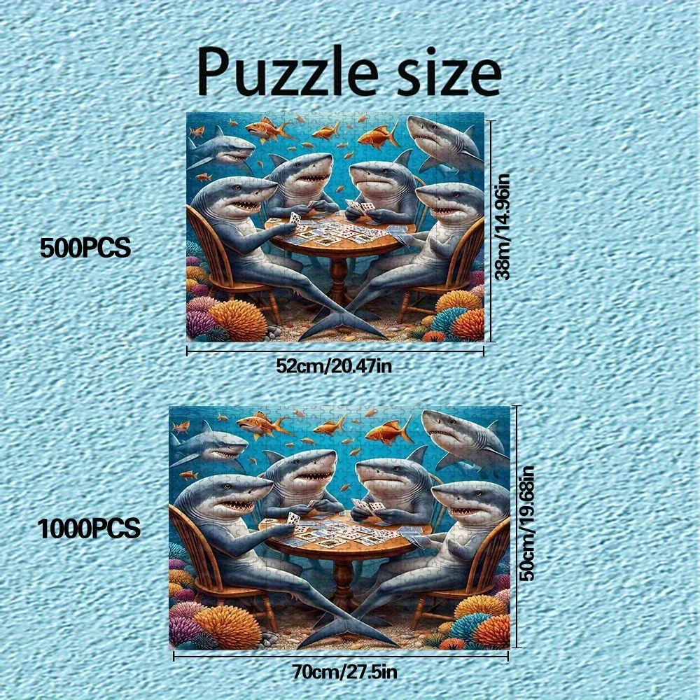 ปริศนาสำหรับผู้ใหญ่ 500/1000 ชิ้น |   เกมครอบครัวที่สนุกสนานและคลายเครียดคุณภาพสูง เหมาะสำหรับวันเกิด คริสต์มาส ฮาโลวีน และเป็นของขวัญ