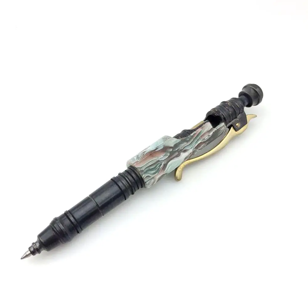 

Worn-out Pure Copper Cyberpunk Bolt Neutral Pen Brass Business Men's Stationery Metal Writing Signature Pen