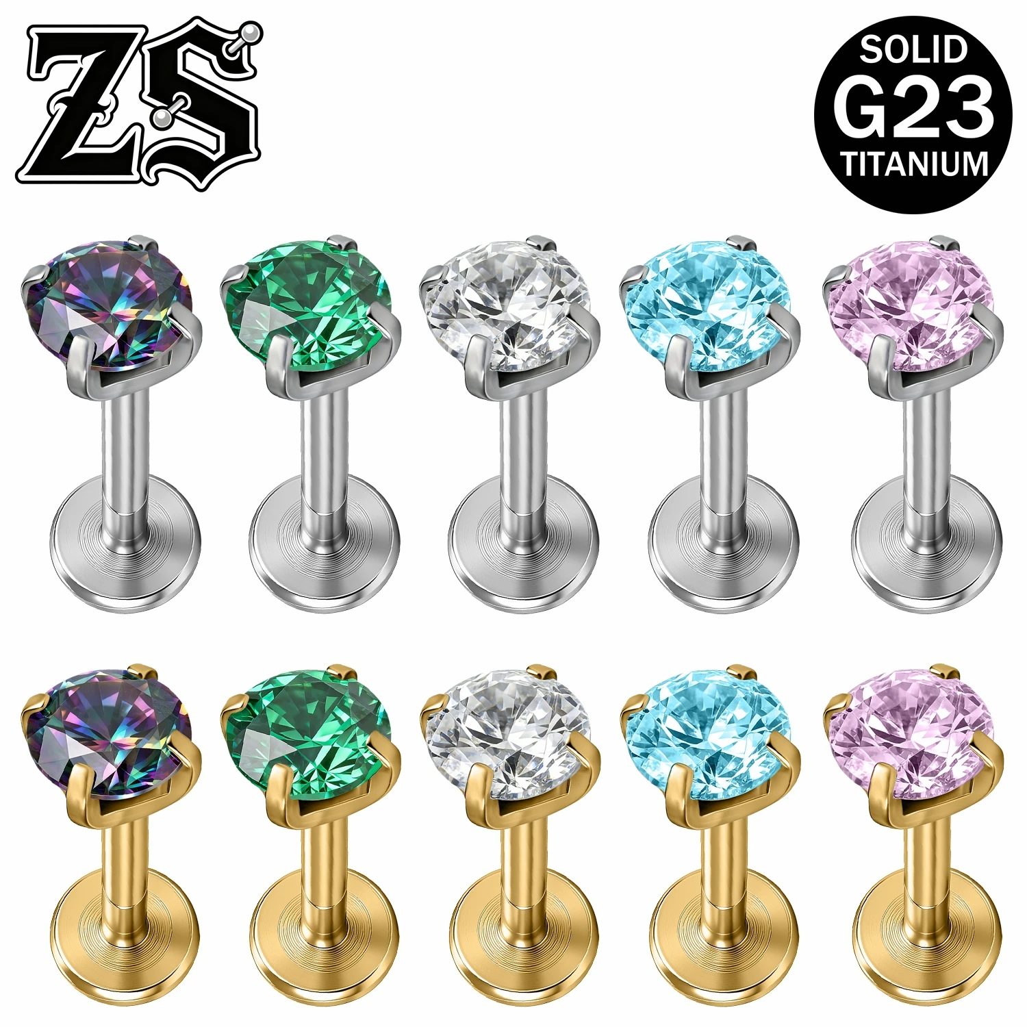 Zs Body Jewelry - ZS ASTM F136 Titanyum 1 Adet/1