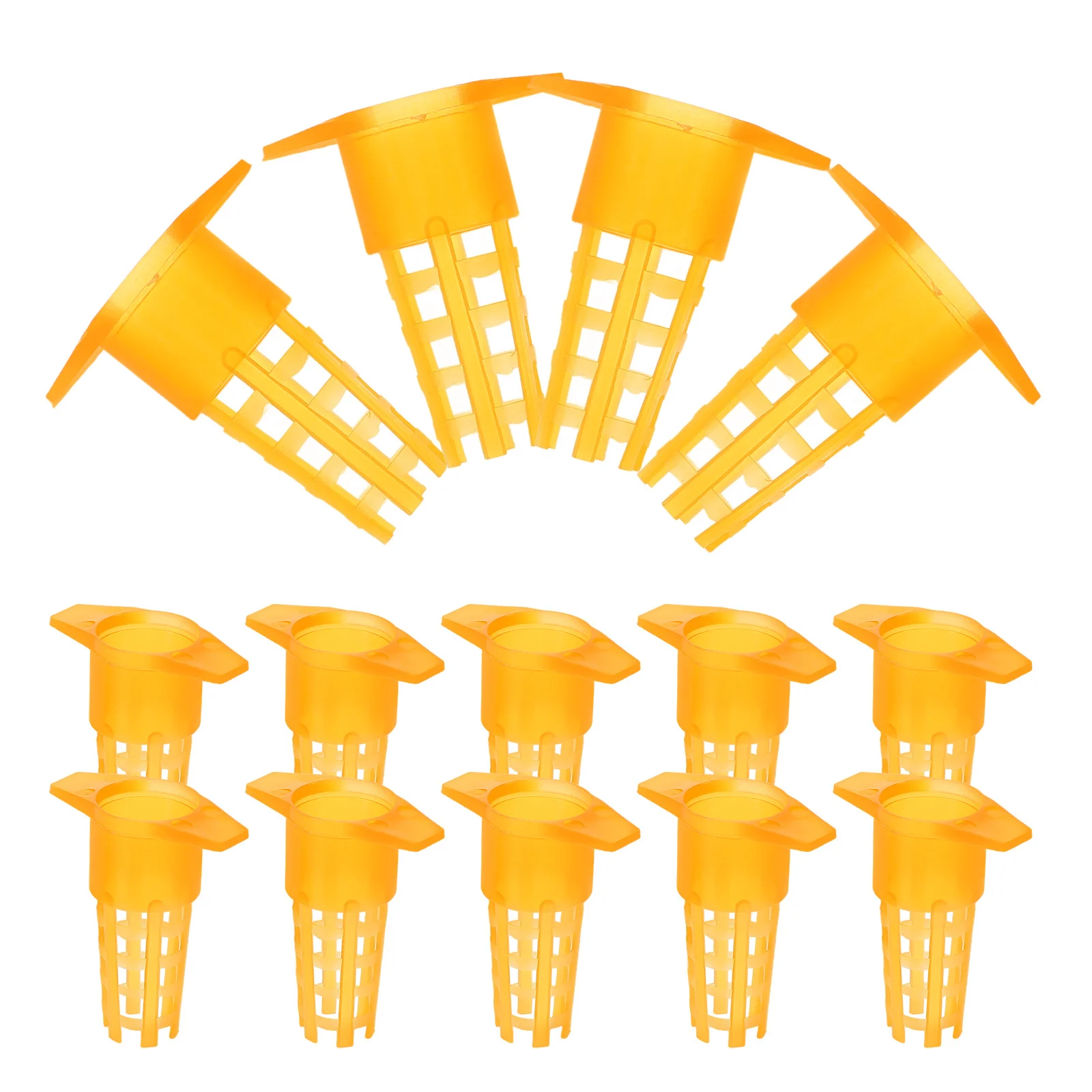 

100Pcs Plastic Bee Queen Cage Protector Reusable Beekeeping Tool for Queen Rearing Lightweight Hive Management Accessory